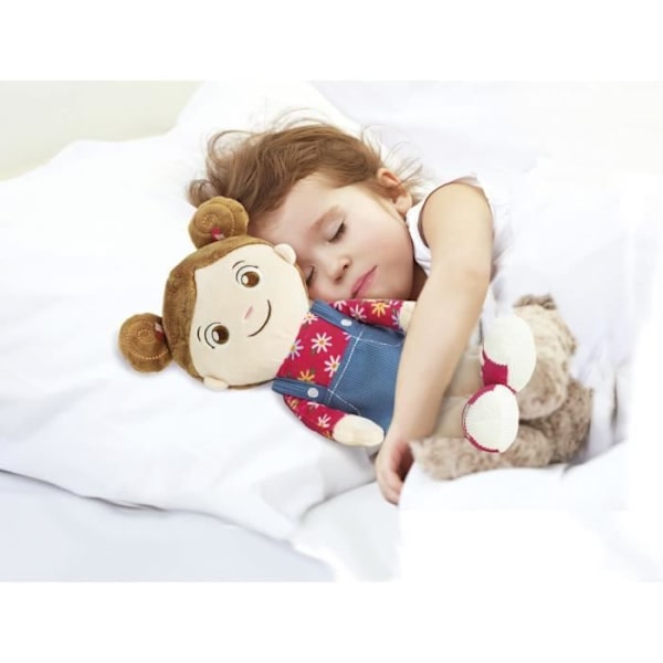 Baby Clementoni - Olivia, min egen docka - Mjuk docka 26,5cm + 3 tillbehör Flerfärgad