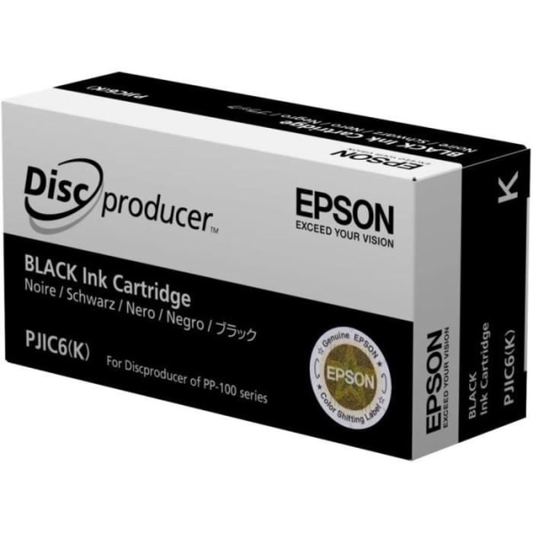 Bläck för EPSON Cd-Label-Printer PP 100, svart