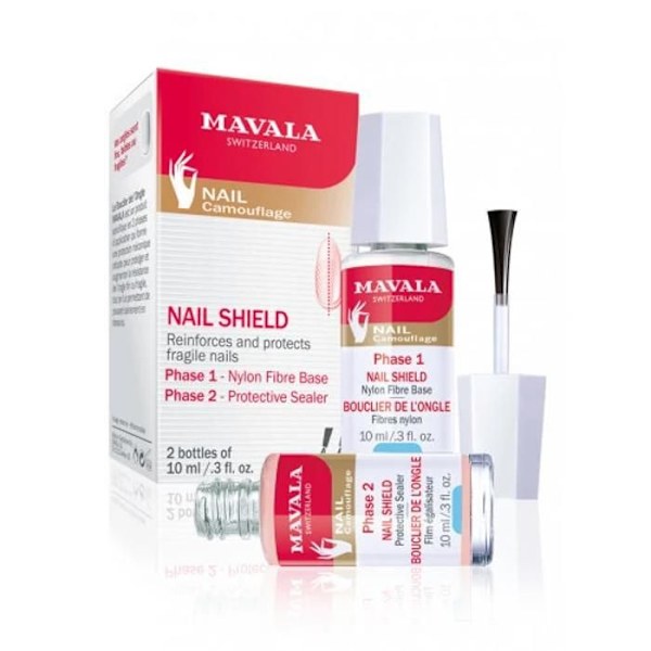 Base - MAVALA - Negleskjold - Mekanisk beskyttelse - 2X10ml Gennemsigtig