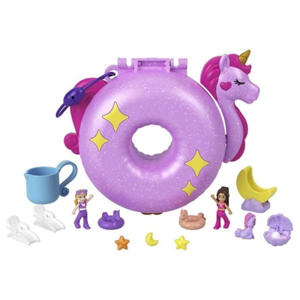 Coffret Bouée Licorne - Polly Pocket - HKV34 - Mini Dukke og Tilbehør Flerfärgad