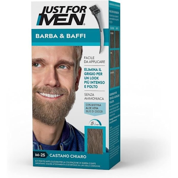 Just for Men Parta- ja viiksiväri M 25 Vaaleanruskea 1 kpl
