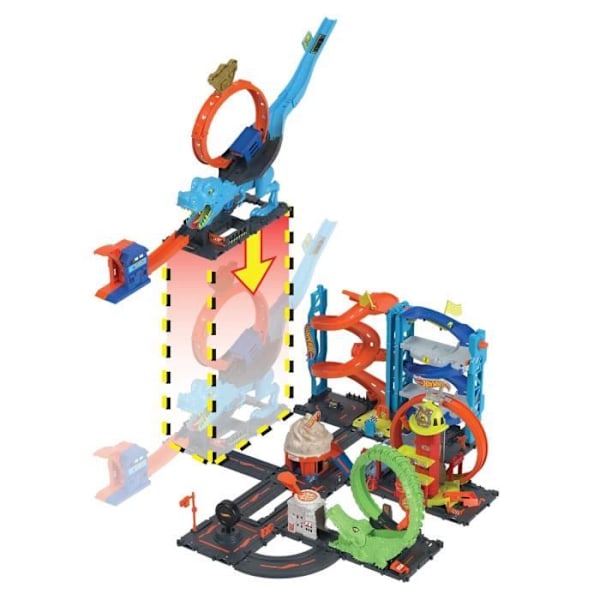 Hot Wheels - T-Rexin hyökkäys - Setti, jossa 1 auto Pieni auto - Ajoneuvot - 4-vuotiaat ja sitä vanhemmat Flerfärgad