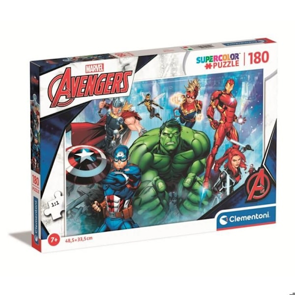 Pussel 180 bitar: Avengers Enfärgad