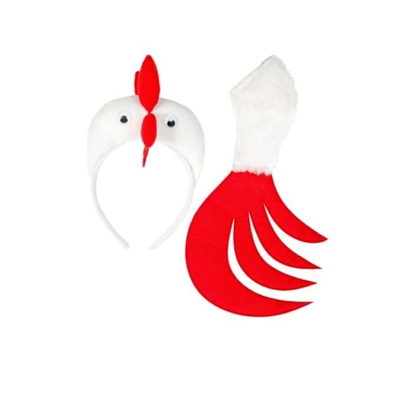 Set de Coq - WIDMANN - En storlek - Svart - Karnevalsaccessoar - Unisex Svart