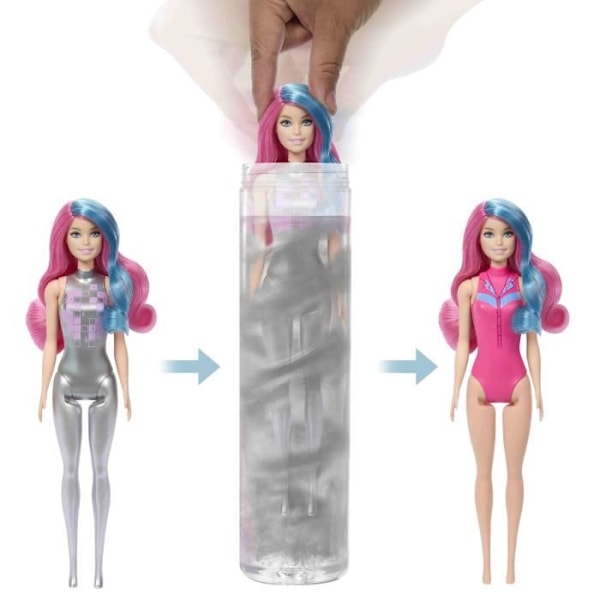 Barbie-Nukke Barbie Color Reveal-Disko Country Star 6 Yllätys - 3 vuotta+- JCP01