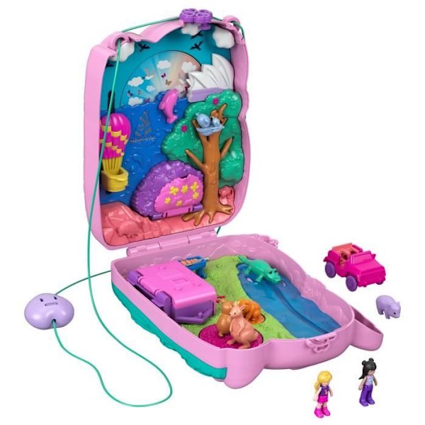 Koala Adventures Box - POLLY POCKET - Minidocka - Från 4 år - 5 djur ingår Flerfärgad
