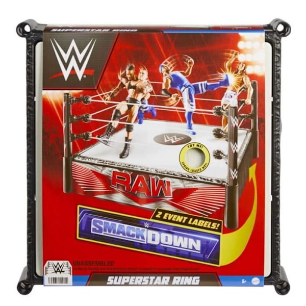 Legetøj - WWE - Ring Ram Smackdown - 2 ring skørter - Ægte begivenheder - Hvid