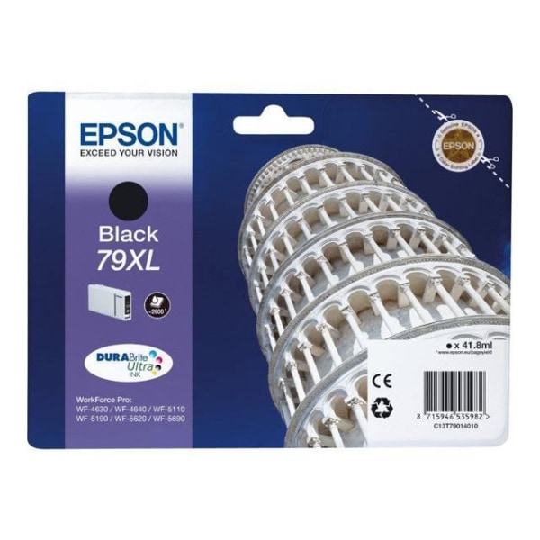 EPSON 79 XL svart bläckpatron - Tower of Pisa - Bläckstråle - Upp till 2600 sidor