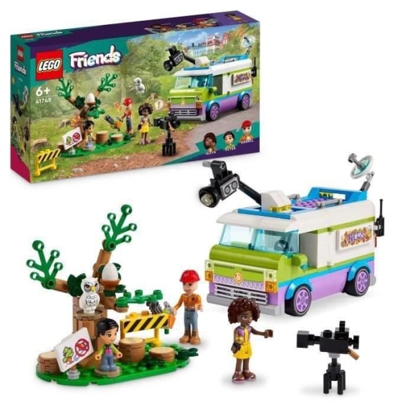 LEGO® Friends 41749 Report Truck, med djurräddningsleksak, minidockafigur