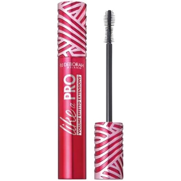 Mascara - DEBORAH - Like a Pro - Ekstrem volumen og længde - Professionel effekt - Farve Sort Svart