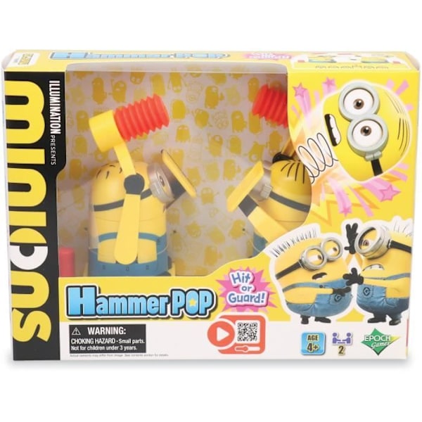Færdighedsspil - EPOCH-SPIL - Minions Hammer POP - Tryk på Minions hoved, vind point! Flerfärgad