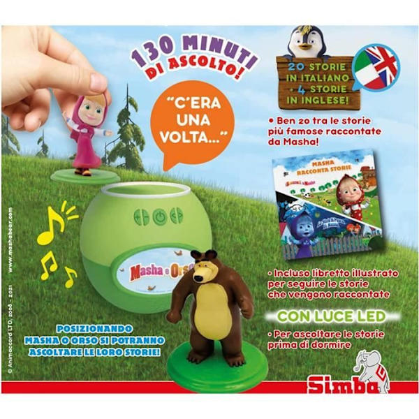 Interaktiv leksak - SIMBA - Masha berättar historier - 4 berättelser på engelska - Från 3 år - Blandat