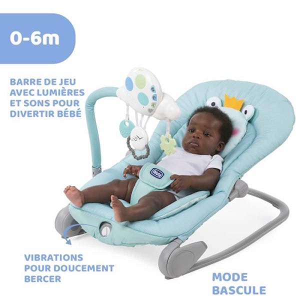CHICCO Bouncer ilmapallo Froggy Blå