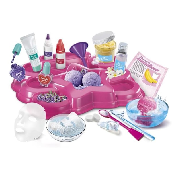 Clementoni Lab-My Beauty Rutine-Laboratory Baby Parfymer, Tvålar, Ansiktsmasker, Vetenskapsexperiment, Vetenskapligt spel 8 år Flerfärgad