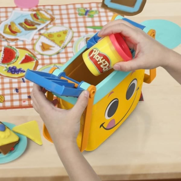 Play-Doh, piknik-muodot, Playdough esikoululelut Flerfärgad