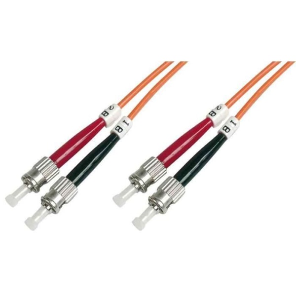 Duplex fiberoptisk kabel 62,5/125 OM1 ST ST Orange 2 m