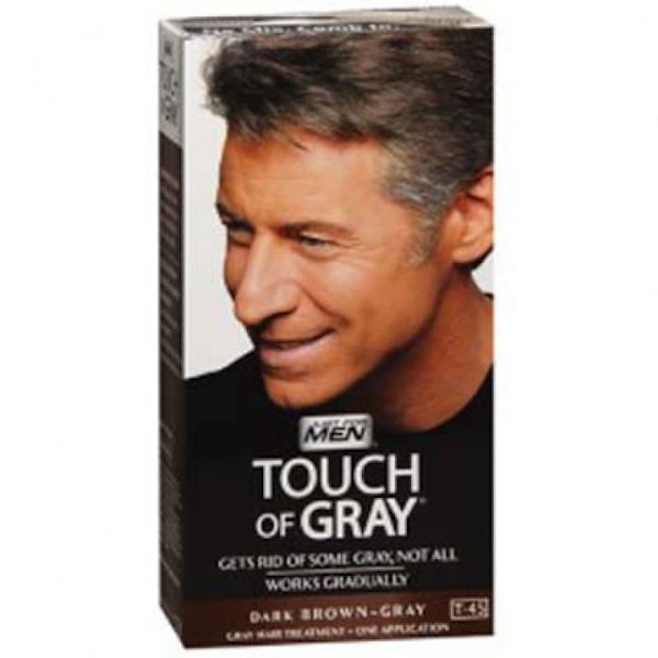 Farve Til Hår - JUST FOR MEN - Touch of Grey - Grå / Mørkebrun - Uden ammoniak - 40 g Grå / Mörkbrun