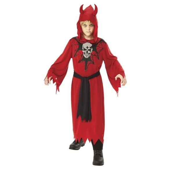 Puku - RUBIES - Rubie's 641177-S - Halloween - Koko S - Sekoitettu - Polyesteri Svart, Grå, Röd