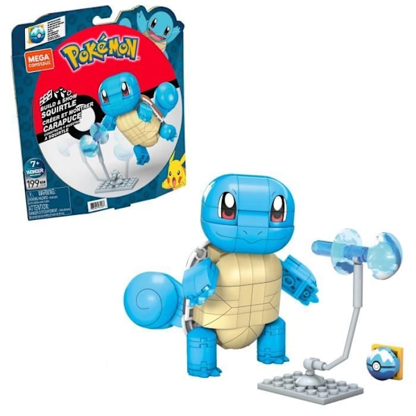 Mega Construx - Pokémon Squirtle to Build - Byggespil - Fra 7 år GYH00 Flerfärgad