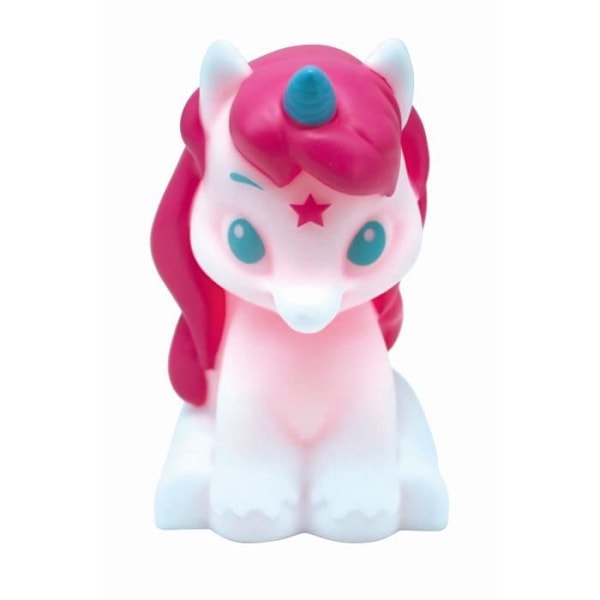 3D natlys med farvevariation Unicorn design Ca. 13 cm