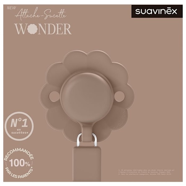 -Suavinex Attache Sutte Silikone Wonder (Model: Brun)