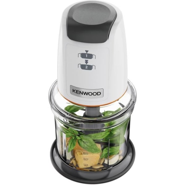 KENWOOD CHP61.00WH färs - Mini 0,8L - 4 blad i rostfritt stål - 500W - Halkfri bas - Vit