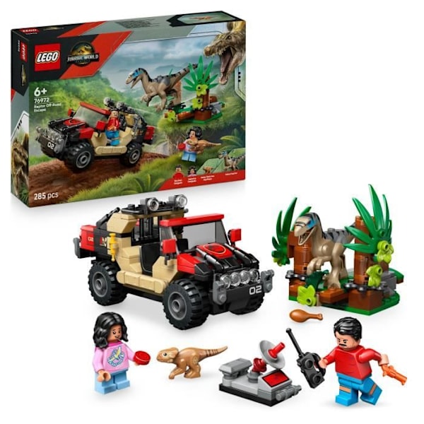 Jurassic World Velociraptor og flugten i 4x4