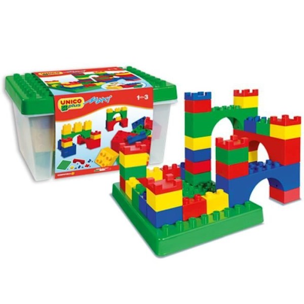 Byggstenar - Unicomaxi - 8811 - 48 stycken - Plast - Blandat Grön, gul, röd, blå
