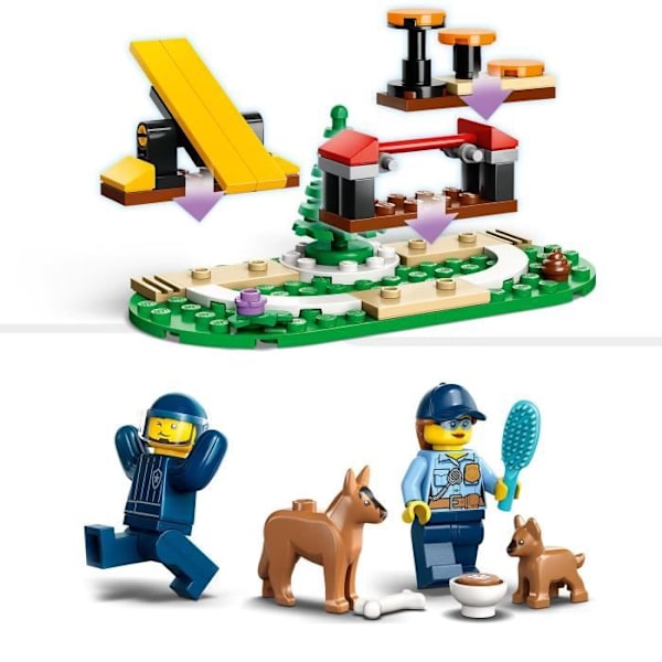 LEGO® City Police 60369 poliisikoiran koulutusleluauto perävaunulla Vit