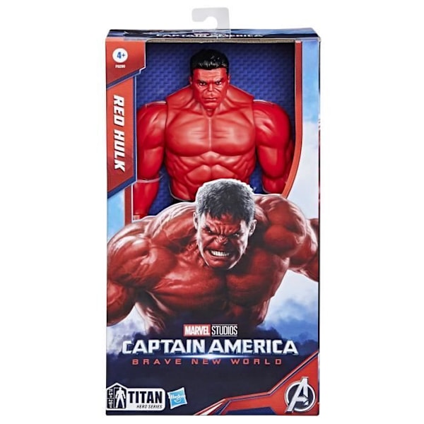 Figurine Red Hulk Deluxe 30 cm, Titan Hero Series, Marvel Studios Captain America Brave New World Flerfärgad