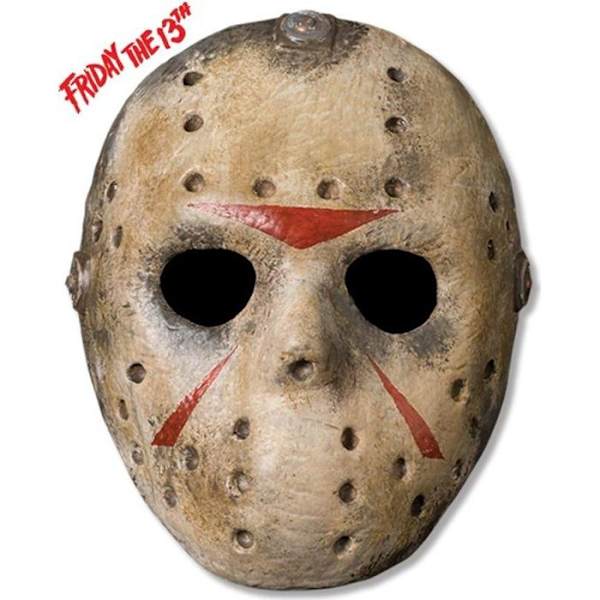 Jason Vorhees hockeymask - Rubiner - för vuxna - svart