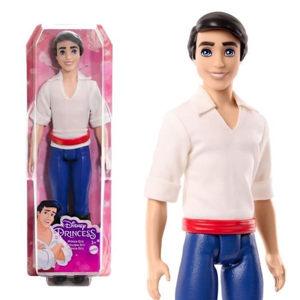 Prinssi Eric-Mattel Disney-nukke HLV97 Flerfärgad