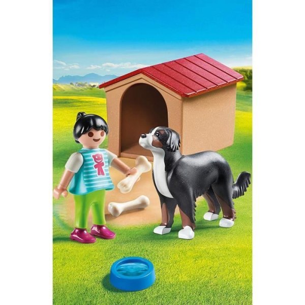 PLAYMOBIL - 70136 - Country La Ferme - Barn med hund - Flerfärgad - 7 stycken