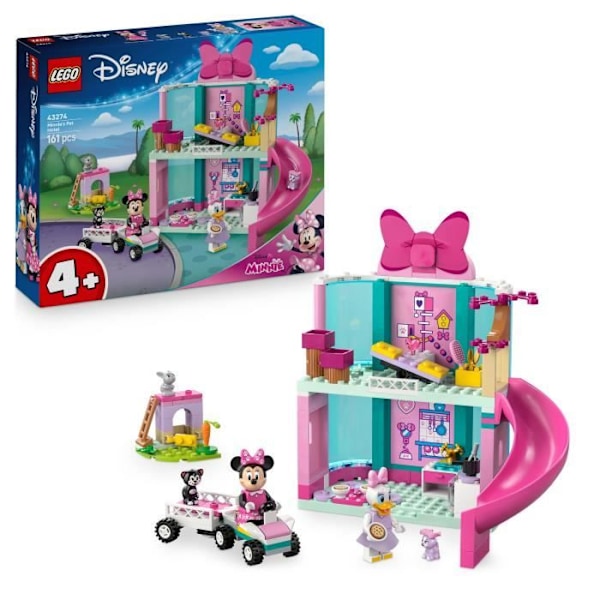 LEGO Disney 43274 Minnien Eläintalo - Rakennusleikki 4-vuotiaille - Lahja Flerfärgad