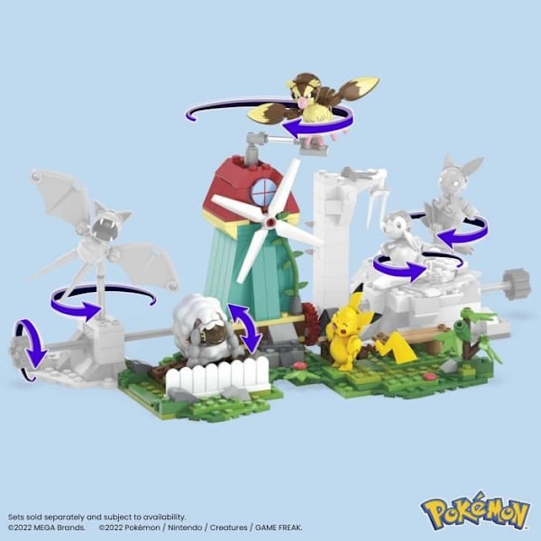 Mega Construx - Pokemon - Mühlen på landet - Byggsats - 6 år och uppåt Flerfärgad