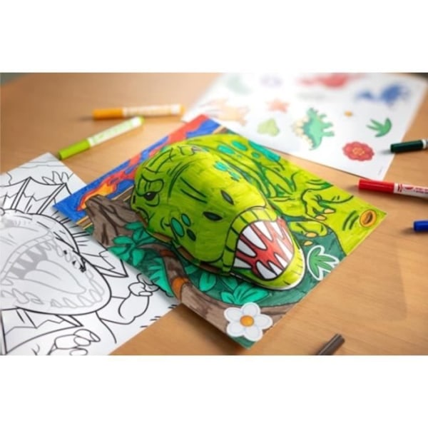 Luova - CRAYOLA - POPS 3D-dinosaurukset - Upeita 3D-dinosauruksia! 6-vuotiaasta alkaen Grön