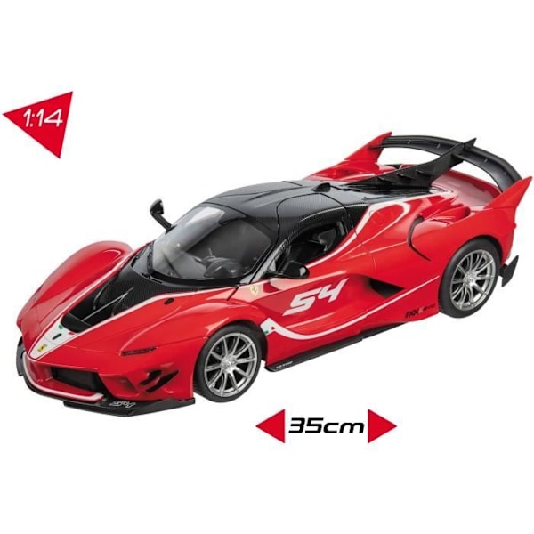 Ferrari FXXK Evo MONDO MOTORS radio-ohjattu ajoneuvo - Valoefektit - Mittakaava 1:14 röd svart