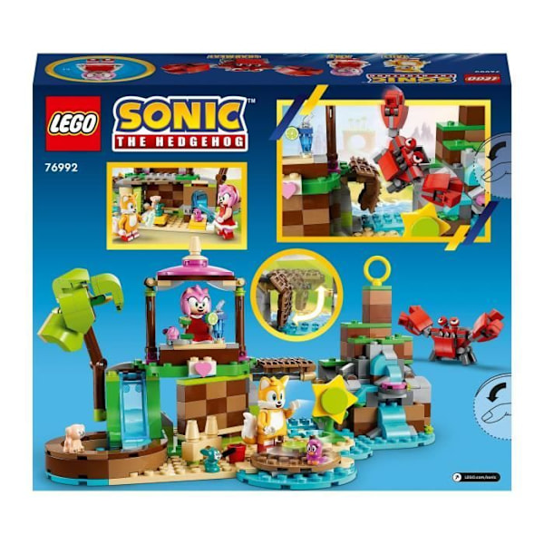 LEGO® Sonic the Hedgehog 76992 Amy's Island Animal Rescue, leksak med 6 minifigurer, för barn Flerfärgad