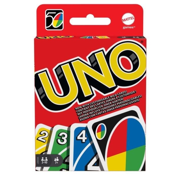Mattel Games - Uno - Perhekorttipeli - 7-vuotiaat ja sitä vanhemmat W2087 Grön