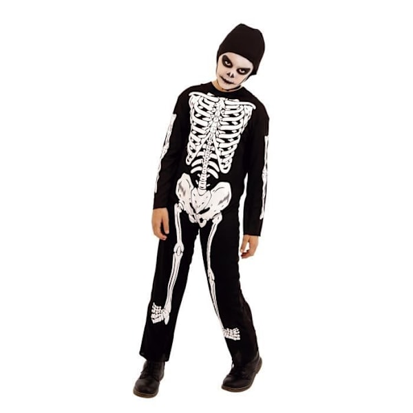 Udklædning - Rubie's - S8516-L - Skelet - Halloween - Størrelse L - Polyester Svart vit
