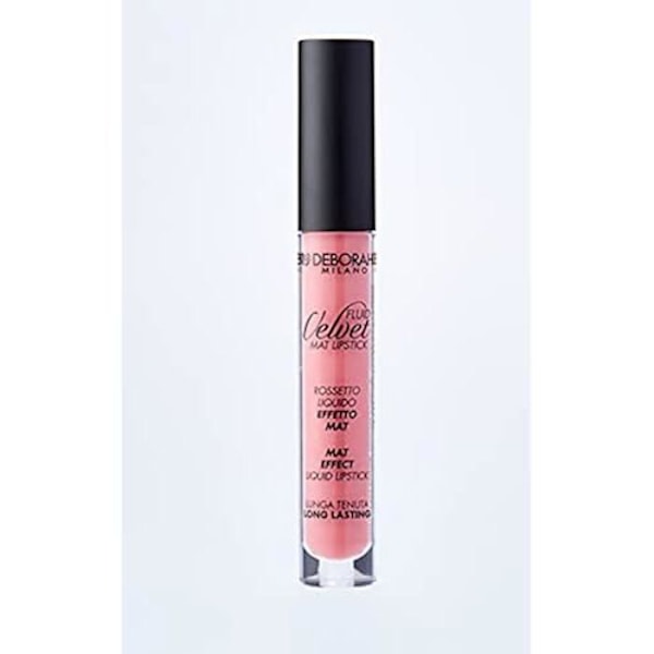 Læbestift - DEBORAH - Fluid Velvet Lipstick N.19 - Intens farve - Flocked applikator - Vandtæt "guld, ljus lila"
