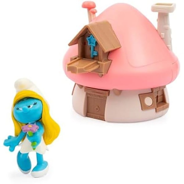 Legetøj - GIOCHI PREZIOSI - Magic House That Opens - Schroumpfette Figur - Tilbehør Blå
