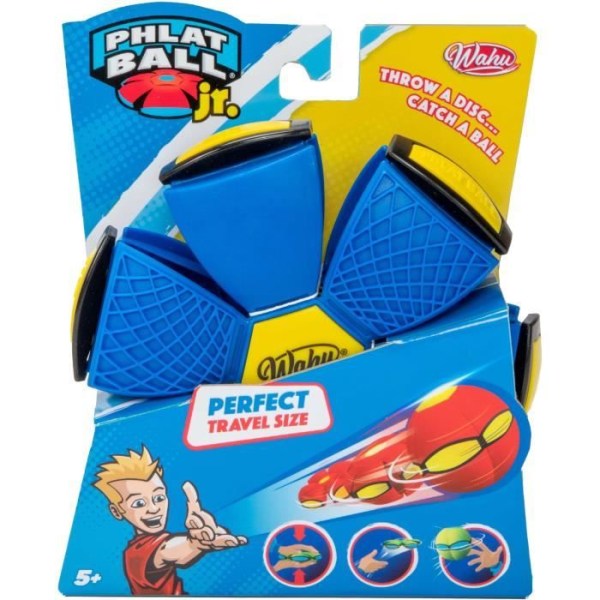 Phlat Ball Junior Blue - Udendørs spil - GOLIATH - Disk der forvandler sig til en bold blått och gult