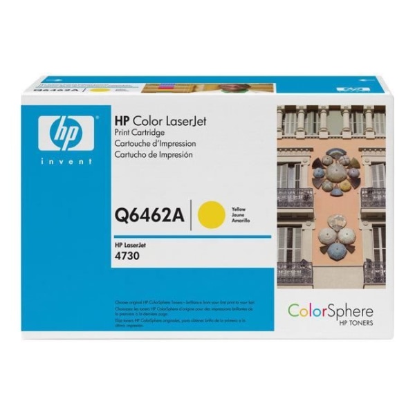 HP Q6462A gul tonerkassett för Color LaserJet 4730 - Kapacitet 12000 sidor