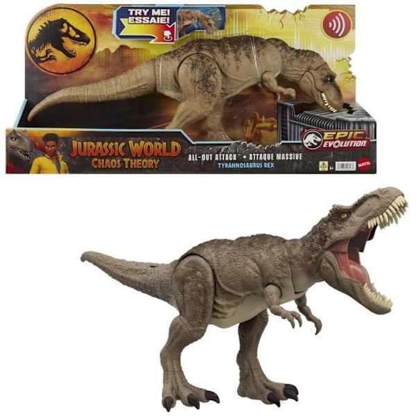 Jurassic World Tyrannosaurus Merciless Attack Action Figuuri HXF53