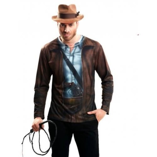 Herre t-shirt - GENERIC - Lost city - Lange ærmer - Guld Guld
