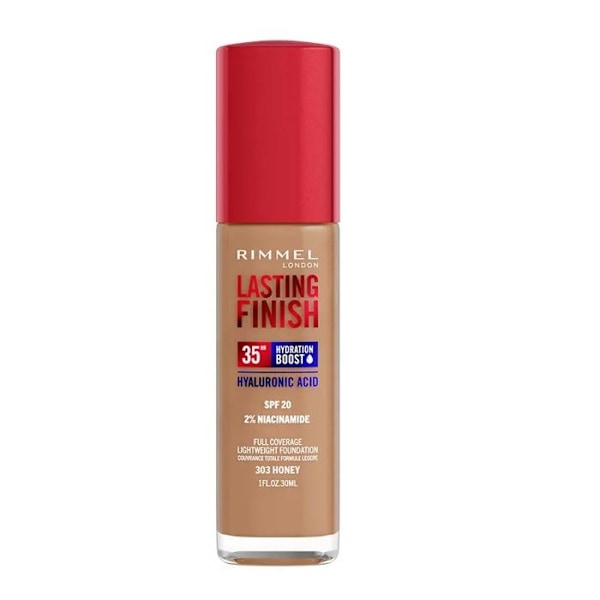 Foundation - Rimmel - 303 Honung - Fuktgivande - Långvarig Hållbarhet - SPF20 - 30ml Honung