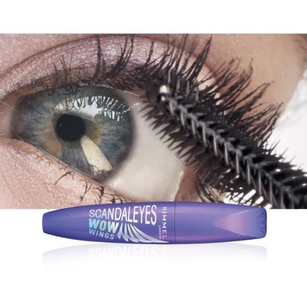 RIMMEL Mascara Scandaleyes Wow Wings - 001 Sort Svart