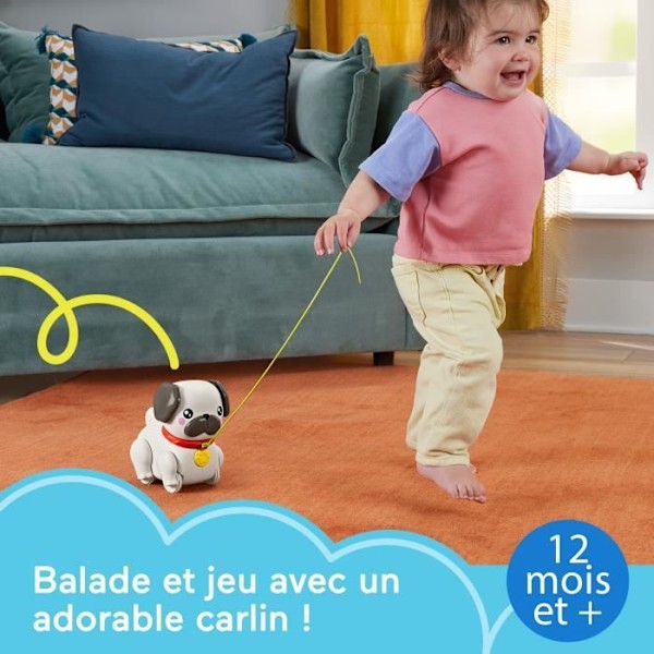 Fisher-Price-My Pug to Walk-Baby Pull Toy HTW94