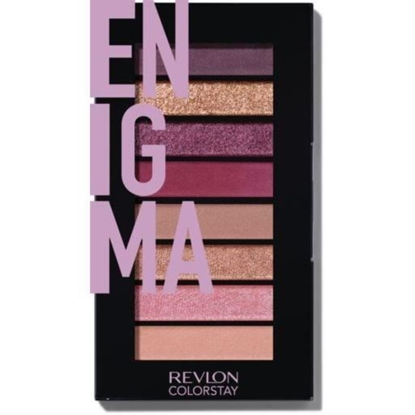 Ögonskugga - Revlon - N°920 Enigma - 8 matchande färger - Hållbarhet 24h - Kompakt 8 samordnade färger